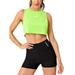 MAWCLOS Women 2 Piece Wokrkout Jogger Set Sweatsuit Loungewear Crop Tank Top + High Waist Short Bike Gym Outfit Set Tracksuit