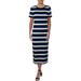 Lauren Ralph Lauren Womens Sellia Striped Short Sleeves T-Shirt Dress