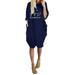 Plus Size T-Shirt Dress for Women Fall Long Sleeve Baggy Tunic Tee Midi Dress with Pocket for Ladies Kaftan Paisley Tunic Long Blouse Dress Lounge Wear