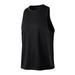 Men Loose Sports Vest Fitness Running Basketball Training Sleeveless Cemented Breathable Speed Dry Top Sports T-shirt Black M