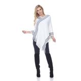 White Mark 633-01 Ivory Nevaeh Poncho - One Size