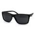 Kush Mens Black Lens Classic 90s Sport Horn Sunglasses Matte Black Blue Black