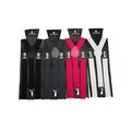 FOCUSSEXY Men's Y-shape Suspender Elastic Straps Y Back Adjustable Suspenders with Elastic Straps, Elastic Y-Shape Adjustable Braces, Black, White, Grey, Rose Red