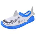 Lil' Fins Kids Water Shoes - Beach Shoes Summer Fun 3D Toddler Water Shoes Kids Quick Dry Swim Shoes Shark 10/11 M US