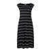Richie House Women's Medium Style Striped Knit Dress RHW2573
