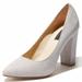 DailyShoes Closed Toes Low Heels Women's Memory Foam Cushion High Heel Pump Sexy Pointed Toe Pumps Slip On Chunky Heels Office Wedding Party Dress