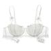 New Half Cup Bra Push Up White Women Lingerie Embroidery Brassiere Thin Cotton Comfortable Sexy Underwear Lace Bras A B C D Cup