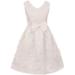 Big Girls V Neck Satin Top Butterfly Mesh Lace Bow Flower Girl Dress USA Off White 12 (2J1K1S2)