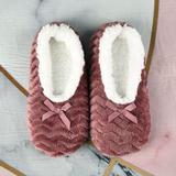 UKAP 1-2 Pair Women's Winter Warm Soft Slippers Ballerina Slip On House Slippers