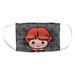 Harry Potter Ron Chibi and Pattern 1-Ply Reusable Face Mask Covering, Kids