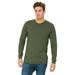 The Bella + Canvas Unisex Jersey Long-Sleeve T-Shirt - MILITARY GREEN - XS