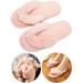 YEYELE Women's Memory Foam Flip Flop Open Toe Slip Home Flip Flops Flat Fur Slippers