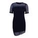 Tommy Hilfiger Women's Lace Illusion Shift Dress