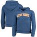 New York Knicks New Era Youth Tri-Blend Pullover Hoodie - Heathered Blue