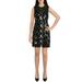 French Connection Womens Sequined Fringe Sheath Dress