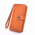 Women's Wallet PU Leather Large Capacity Trifold Ladies Wallet