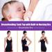 Yosoo Women's Nursing Cami Maternity Breastfeeding Tank Tops with Built-In Shelf Maternity Racerback Breastfeeding Cami Bra Shirt Breast Feeding Tank Tops