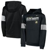 Army Black Knights Nike Youth Colorblock Performance Pullover Hoodie - Black