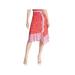 Parker Womens Silk Blend Colorblock Wrap Skirt