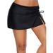 Women's Solid Swimsuit Bottom Skirt Bikini Tankini Bottom Swim Skirt Swimsuit Classic Side Tie Skirted Swimsuit