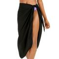 Women Printed Swimsuit Cover Up Mesh Bikini Swimwear Beach Cover-Ups Wrap Skirt