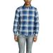 Polo Ralph Lauren Navy White Long Sleeves Flannel Plaid Shirt Blue/White-Size XS