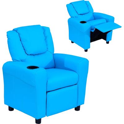 Homcom - Kindersessel, Minisessel, Kindersofa für 3-6 Jahre alt, Liegefunktion, Eingebauten Image