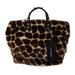 Dolce and Gabbana Brown Giraffe Print Shopping BEATRICE Purse Tote Bag