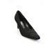 Pre-ownedSalvatore Ferragamo Womens Embellished Fur High Heel Evening Pumps Black Size 9.