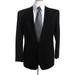 Pre-ownedGiorgio Armani Mens One Button Wool Blazer Jacket Black Size 42