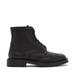 Burberry Brogue Detail Grainy Leather Lace-up Boots In Black