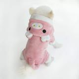 JosLiki Cute Small Dog Clothes Costume Girl Pink Pig Puppy Clothes Hoodie Warm Coat Apparel Outfits