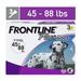 FRONTLINE Plus for Dogs Flea and Tick Treatment Large Dog 45-88 lb Purple Box 3 CT