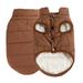 XS-3XL Windproof Pet Dog Puppy Vest Jacket Pet Clothing Warm dog-winter-clothes Coat For Small Medium Large Dogs Plus size Brown XXXL