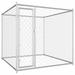 Anself Outdoor Dog Kennel Galvanized Steel Mesh Sidewalls Fence Pet Playpen Lockable Latch Gate Cat Duck Chicken Rabbit Fence Pet Exercise Fence 76 x 76 x 72.8 Inches (L x W x H)