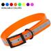 Dogline - Biothane Translucent Reflective Waterproof Dog Collar Strong Coated Nylon Webbing Black Hardware Odor- Proof High Performance Fits Small Medium Large Dogs (Orange: L: 12 - 15 | Width 3/4 )