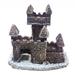 Ludlz Castle Aquarium Decoration Hand Painted with Realistic Details Small Size(4inch)