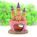 PetEquip Pink Princess Castle Fish Cave Aquarium Ornament Fish Tank Decoration