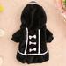 Pet Warm Hoodie Puppy Winter Velvet Coat Jacket Dog Bowknot Sweater Dress Cute Pet Dog Fleece Apparel Lovely Pet Pajamas XXS-L