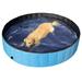 Suzicca Foldable PVC Pet Swimming Pool Pet Dog Bathing Tub Kiddie Pool for Dogs Cats and Kids in Summer 80*20cm