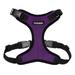 Voyager Step-In Lock Pet Harness - All Weather Mesh Adjustable Step In Harness for Cats and Dogs by Best Pet Supplies - Purple/Black Trim L