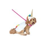 Unicorn Cape With Hood and Lightup Collar Pet Costume