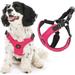 Gooby Escape Free Sport Harness - Pink Large - Escape Free Step-in Harness with Neoprene Body for Small Dogs and Medium Dogs for Indoor and Outdoor use