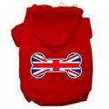 Pet Dog Cat Hoodie Screen Printed Bone Shaped Flag United Kingdom (Union Jack) Flag