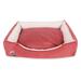 SUSSEXHOME Pets 36.2 x 26.75 x 8.7 Inches Washable XL Dog Bed for Extra Large Dogs - Durable Waterproof Sofa Dog Bed with Sides - (BURGUNDY)