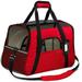 Pet Soft Sided Small Large Cat Dog Comfort Bag Travel Case Airline Approved Small Pet Carrier Red