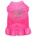 Mirage Pet 57-61 XLBPK Technicolor Love Rhinestone Pet Dress Bright Pink - Extra Large