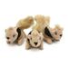 Outward Hound Kyjen 2858 Squeakin Animals 3-Pack Jr. Hide-A-Squirrel Replacement Squeak Toy Dog Toys Small Brown