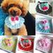 Ludlz 1PC Pet Dog Cat Bibs Bandana Dog Bibs Scarf 7 Colors Sweet Collars For Small Dogs Bandana Bib Pets Dogs Cats Accessories