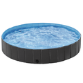 Yaheetech Foldable Pet Pool Dogs Swimming Pool Wash Tub for Dogs/Cats Black Large-XXXL 71